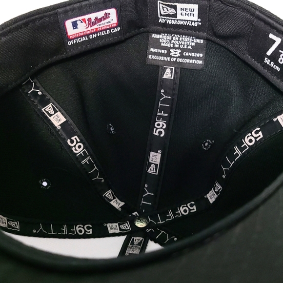 Men's Baltimore Orioles New Era White/Orange Home Authentic Collect - Size 7 1/8 - Picture 9 of 11